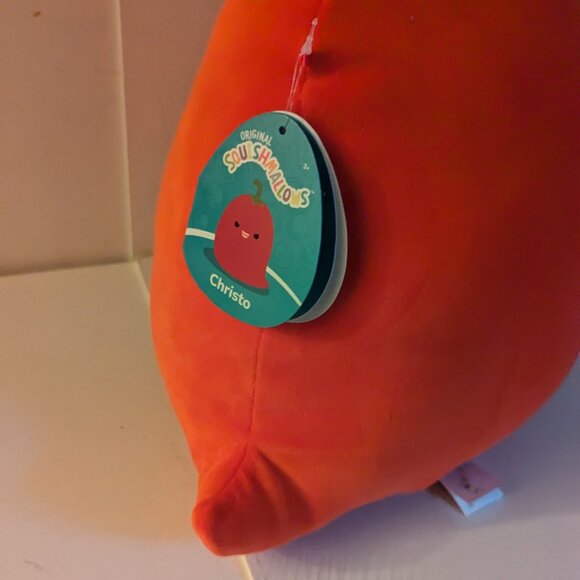 NWT 12" Christo Evil Red Hot Chili Pepper Squishmallows Halloween Plush Goth NEW - Picture 6 of 10